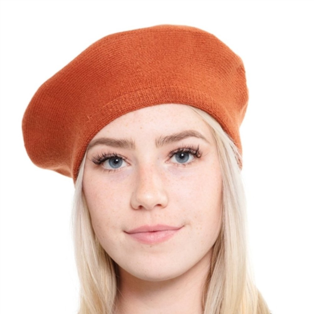 Stretchy Beret - Clay